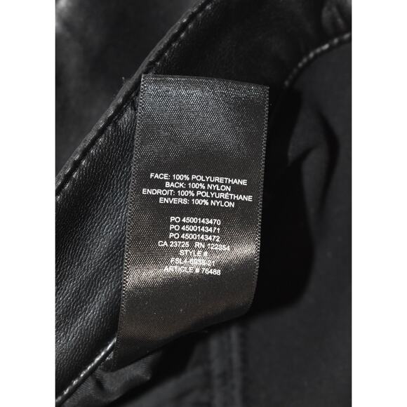 A6 NWOT WILFRED Black High Waisted Faux Leather Trouser Pants Size 2 - Picture 5 of 6